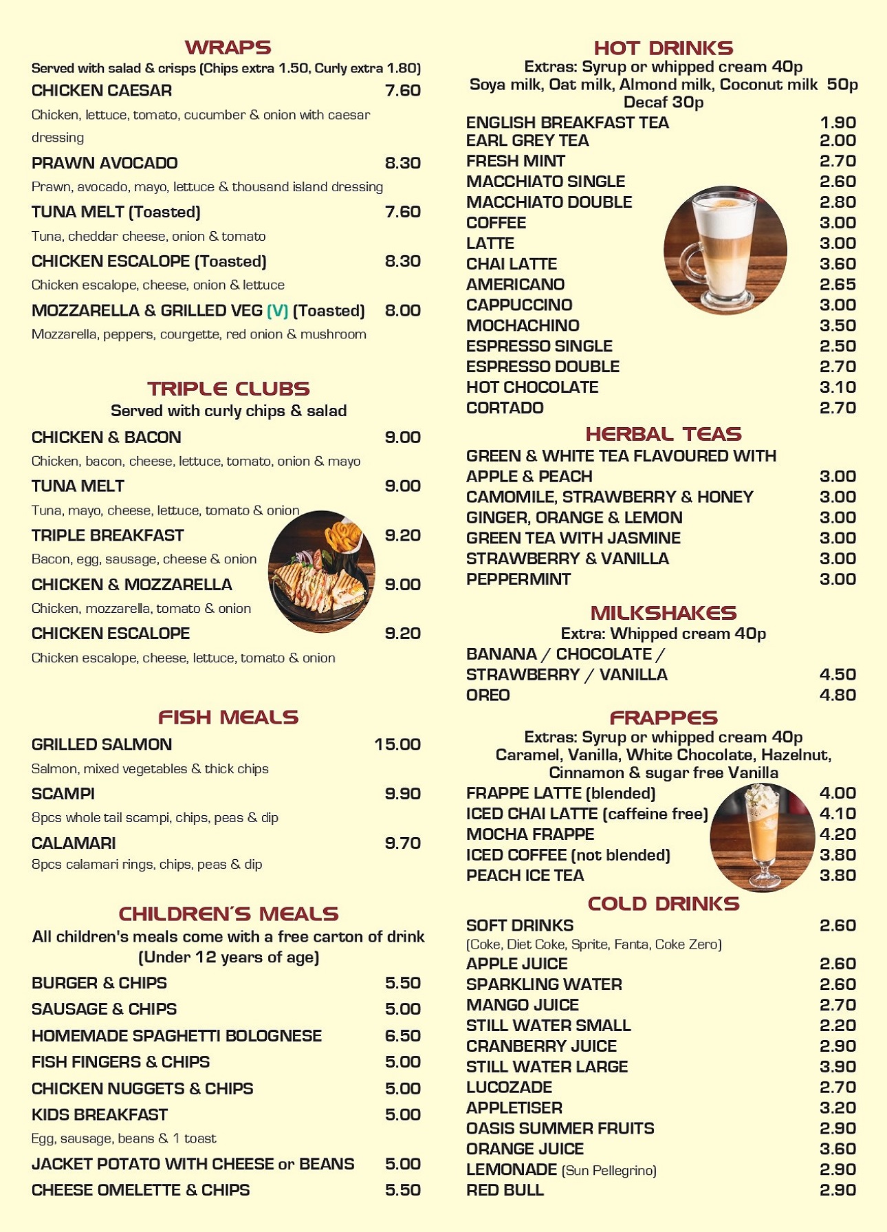 Menu Aroma Cafe 